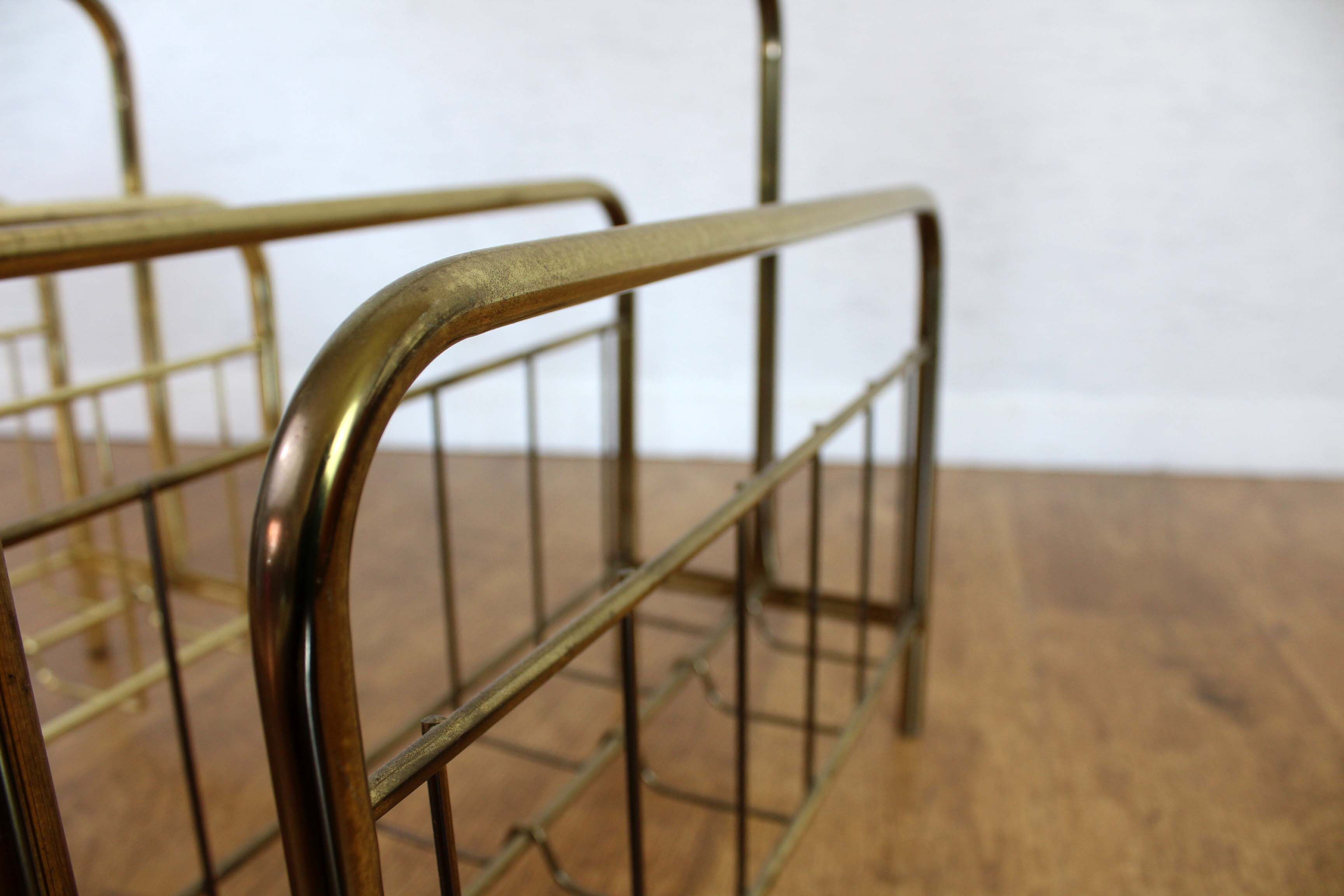 Magazines vintage brass metal door