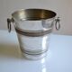 Silver-plated ice or champagne bucket with goldsmith's hallmark