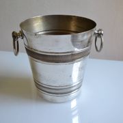 Silver-plated ice or champagne bucket with goldsmith's hallmark