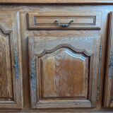 Solid oak sideboard by cabinetmaker Loisy