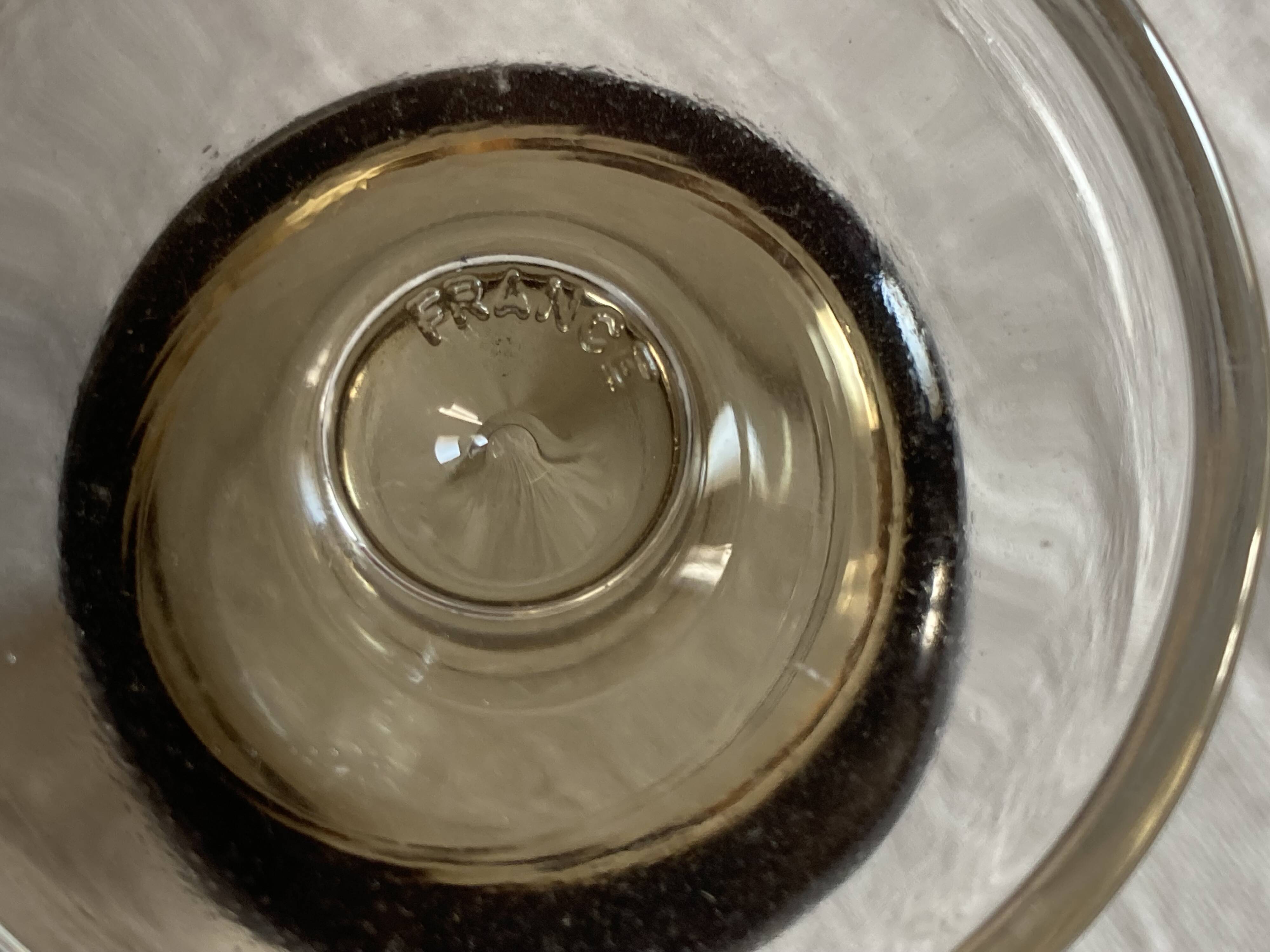 4 Luminarc stemmed glasses, Sweden model, 1970s