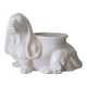 Cracked glazed faience in a zoomorphic design