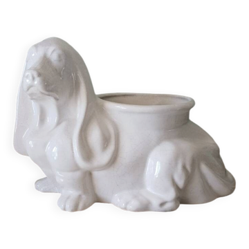 Cracked glazed faience in a zoomorphic design