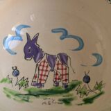 Vintage bowl with donkey motif La Fleet in Ré
