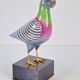 Italian Hand Painted Porcelain Pigeon by Giulia Mangani, 1970s