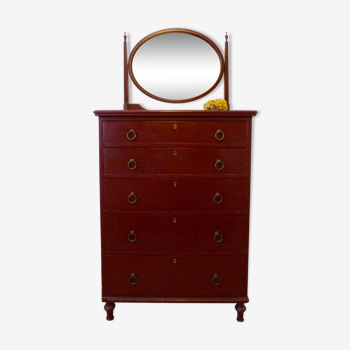 Dresser with mirror