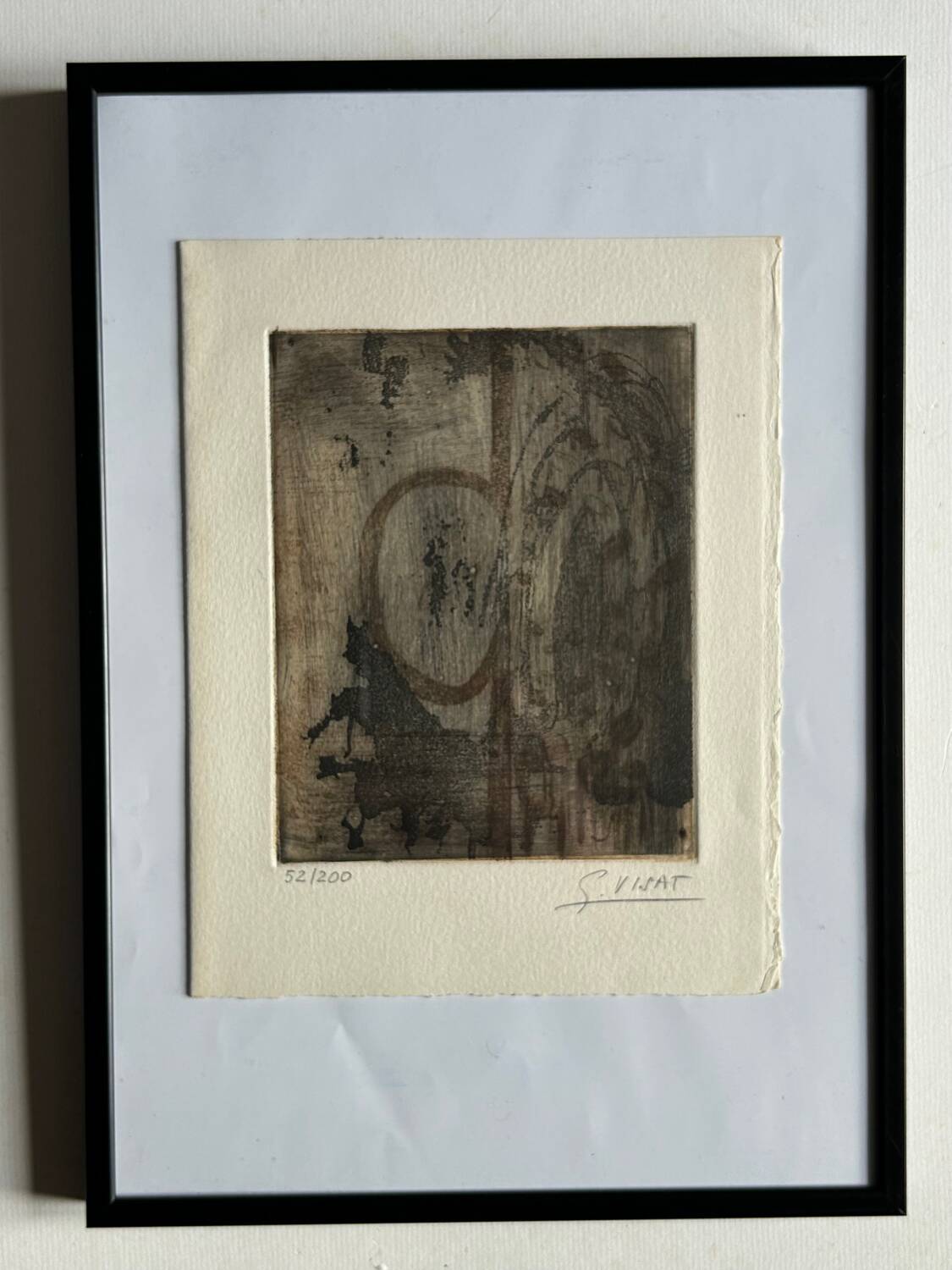 Original engraving by Suzanne Visat. Signed and numbered. 1994