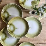 Set of 6 Moulin des Loups fish flat plates
