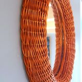 Rattan mirror 60s 47cm