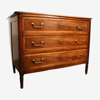 COMMODE Louis XVI XVIII Walnut