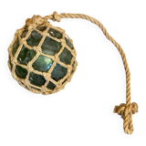 Old Float Ball. Marine Decor. Green Glass Ball. Ball a