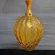 Amber glass vintage chandelier