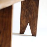 Farm bench in chene