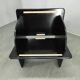 Pair of Italian Space Age Armchairs, Black Lacquer, 1970s
