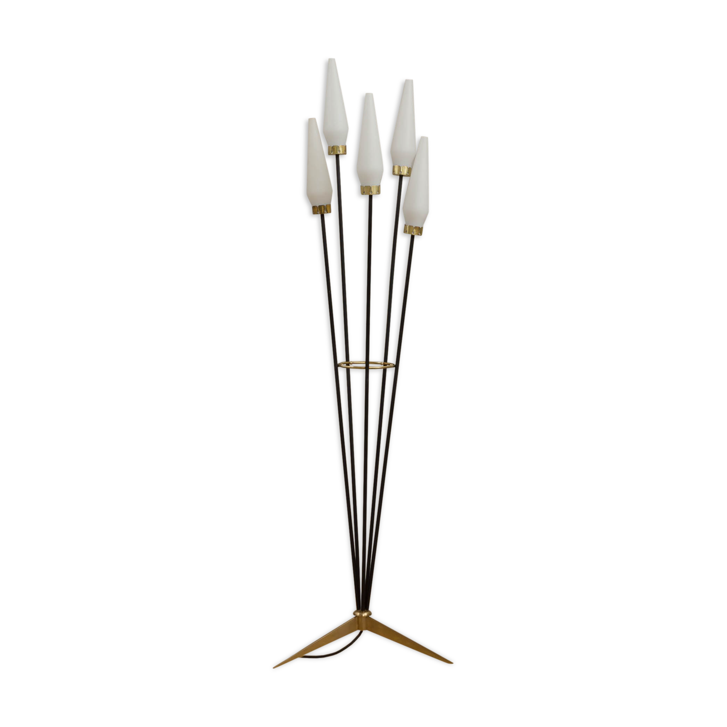 Floor lamp with five shades