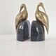 Pair of vintage 1970s heron bookends