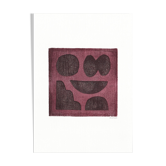 Peinture sur papier illustration abstraite m218 signé eawy