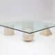 Metafora travertine coffee table by Massimo & Lella Vignelli, Italy