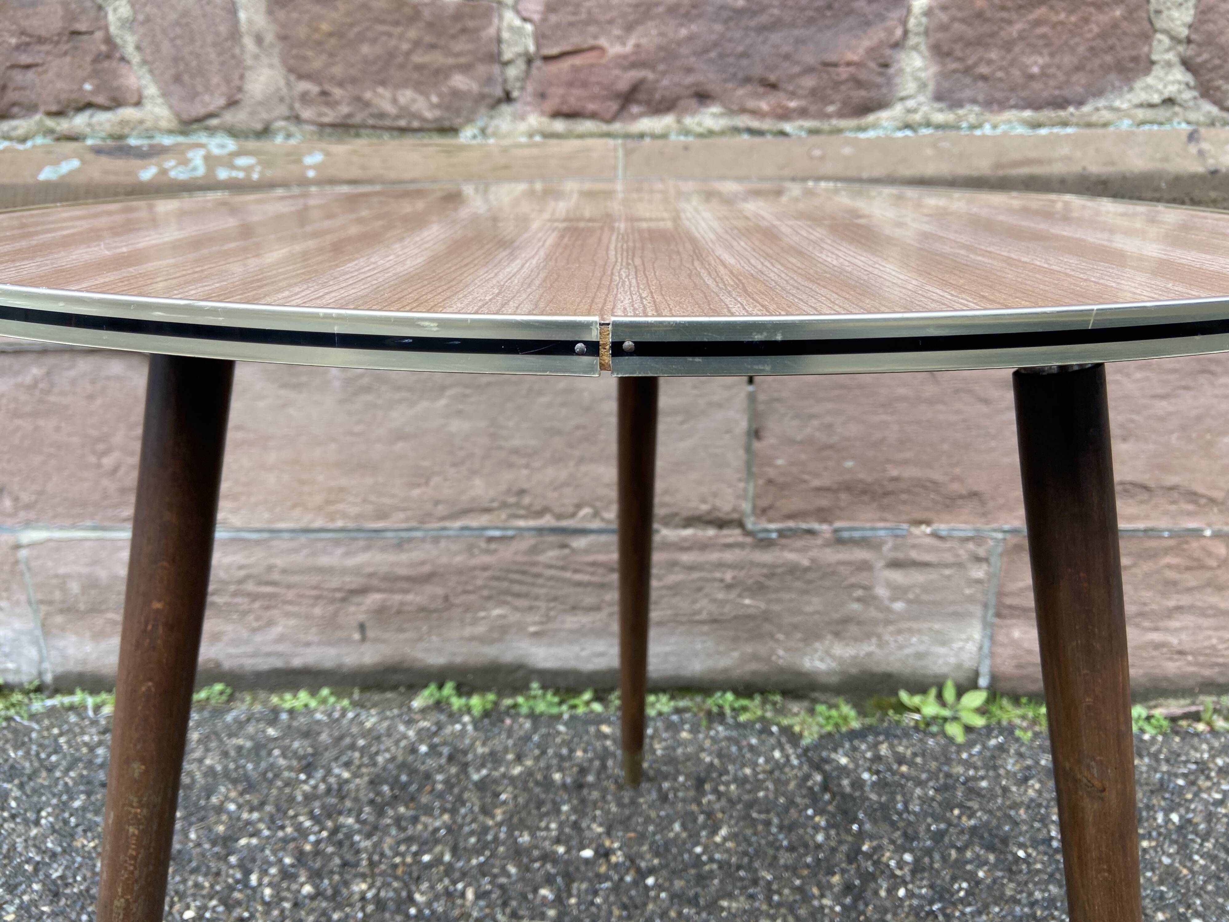 Vintage French Formica cocktail coffee table 1960 bohemian decor