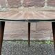 Table basse cocktail formica française vintage 1960 déco bohème
