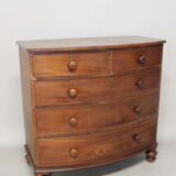 Mahogany veneer curved, English work, circa 1840