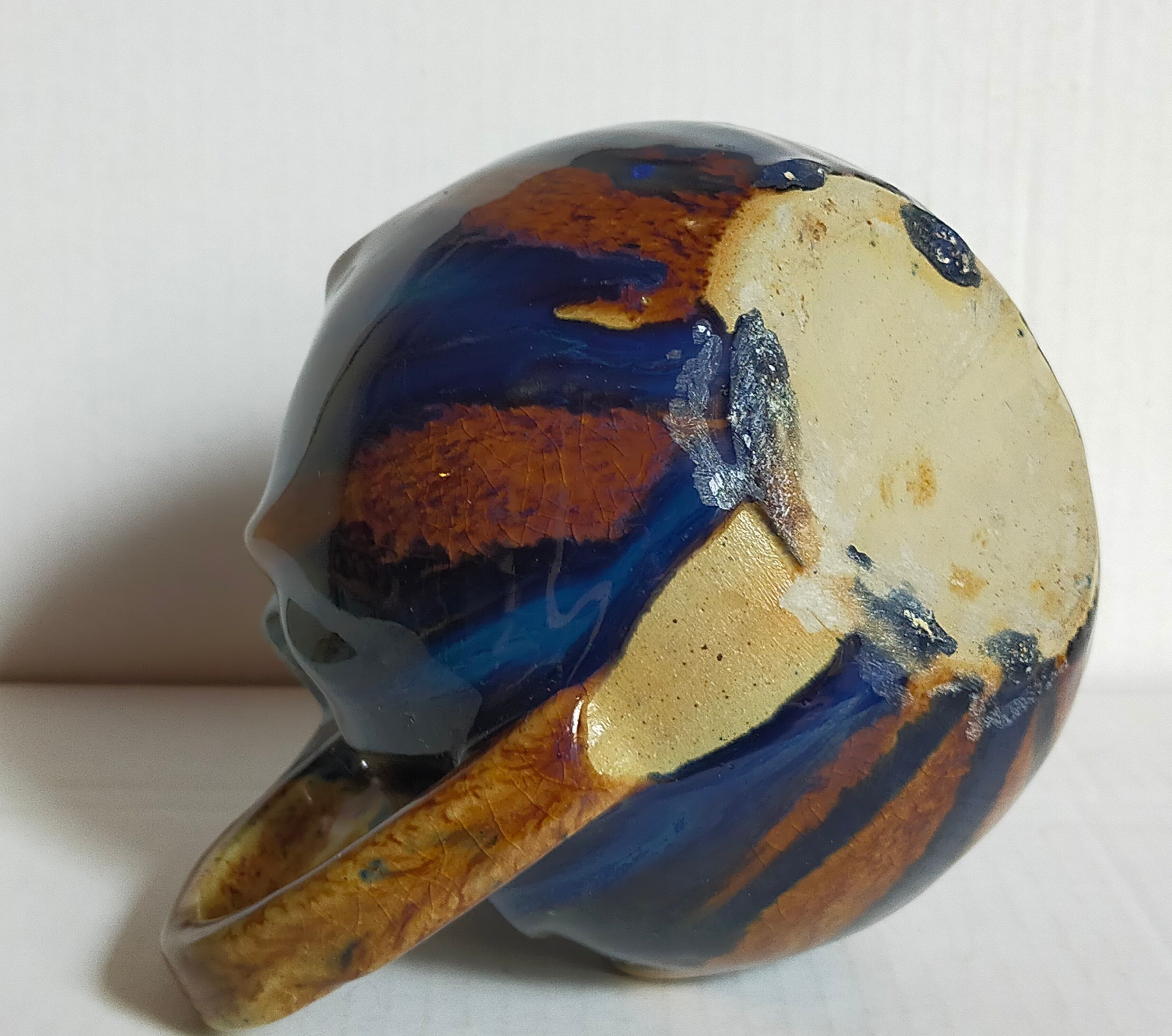 Art nouveau pitcher enamelled earth early twentieth century