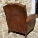 Leather club chair