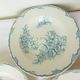 3 vintage ironstone soup plates by L&G, Oeillets pattern 220524