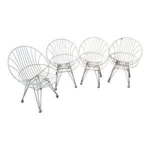 Suite de 4 chaises combex
