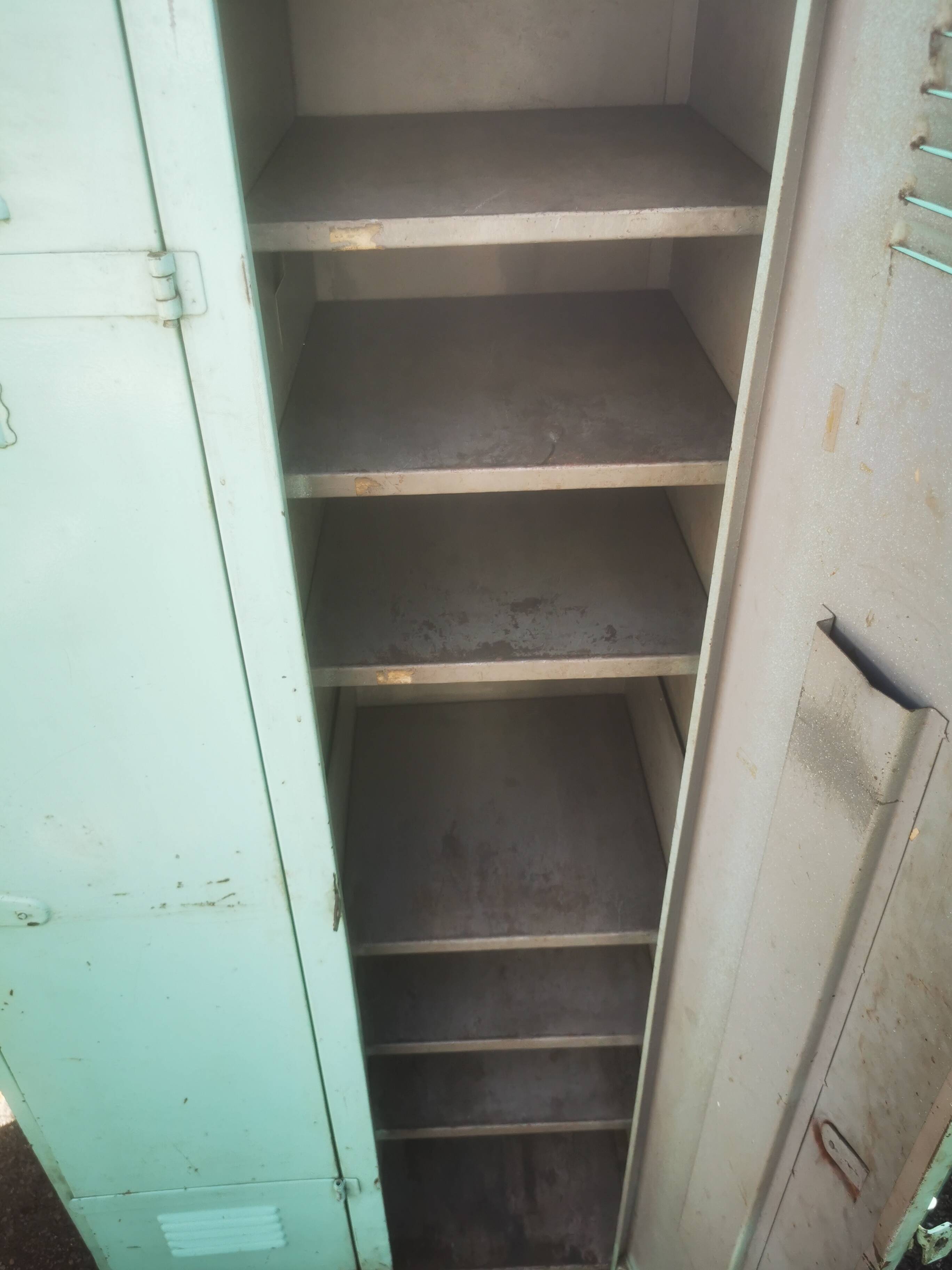 Vintage metal locker cabinet
