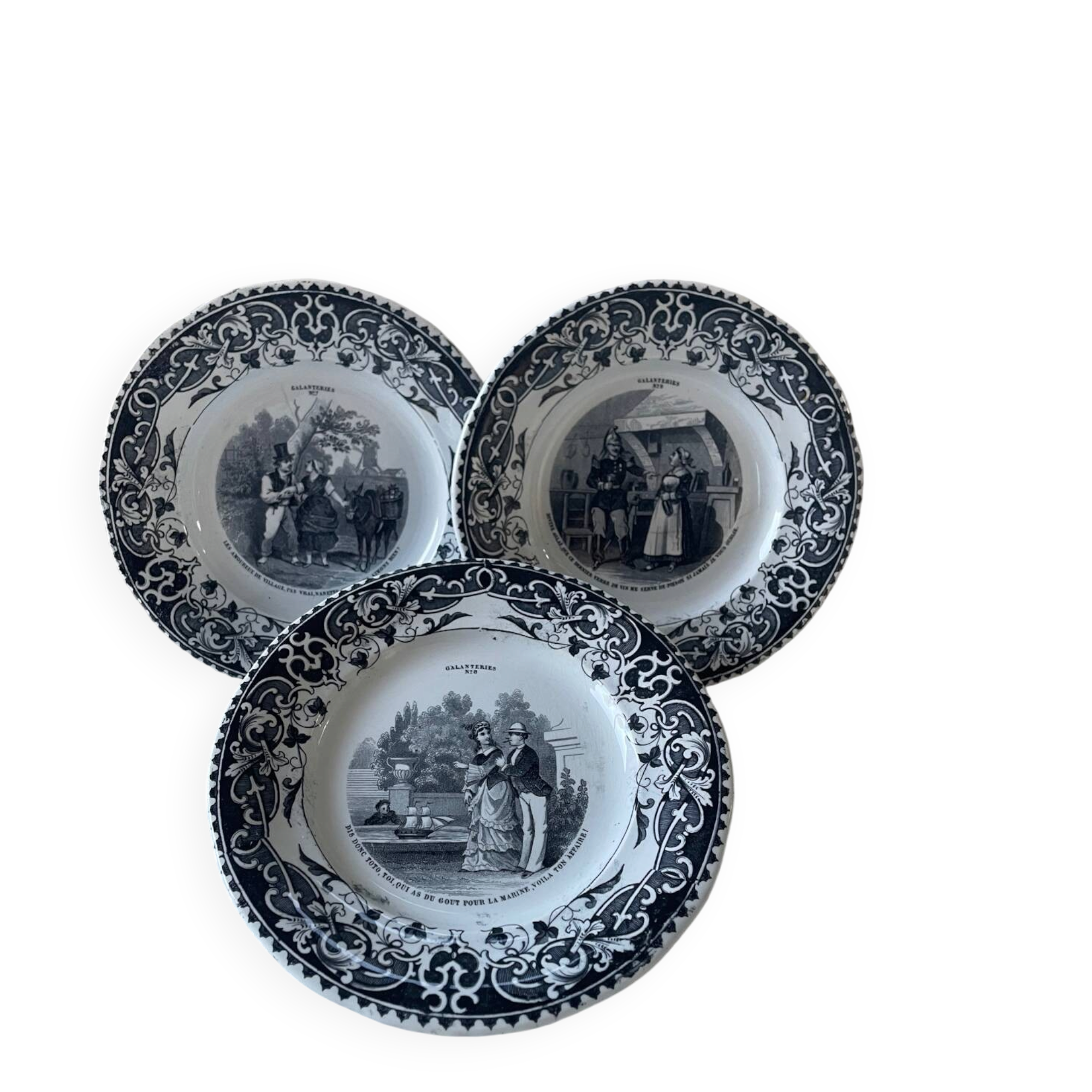 Talking plates Creil and Montereau
