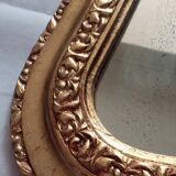 Old gilded wooden mirror