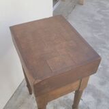 Butcher's block old wooden preparation table