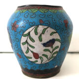 Antique Chinese Cloisonné Enamel Vase