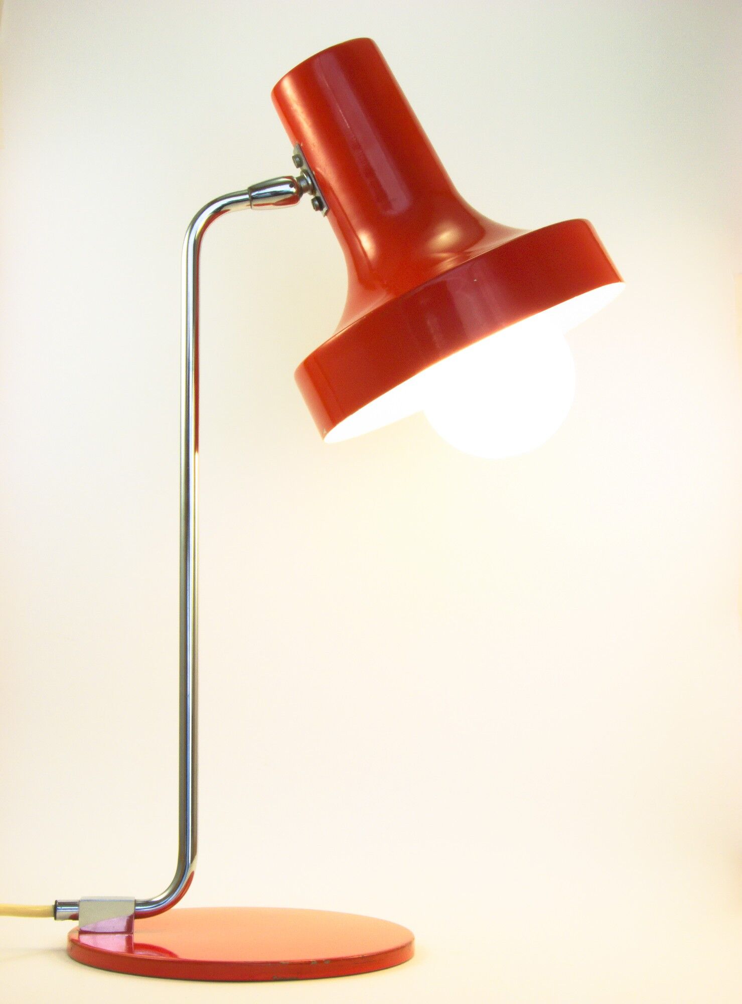 Desk lamp 70 s orange