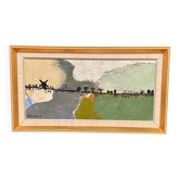 Huile sur toile suédoise – “Kvarnvägen” par Hans Osswald – Signé