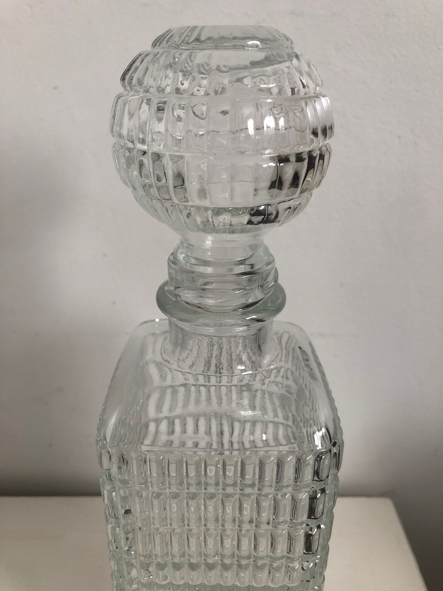 Paire de carafes à whisky années 70