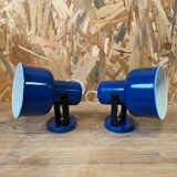 Paire d'appliques murales bleues Amilux - Made in France