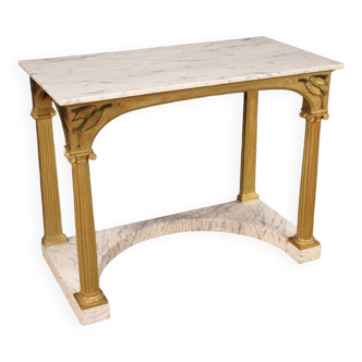 Console en bois laqué et doré du 20ème siècle