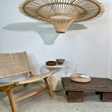 Suspension rattan saucer iron frame D:120 H:60