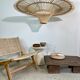 Suspension rattan saucer iron frame D:120 H:60