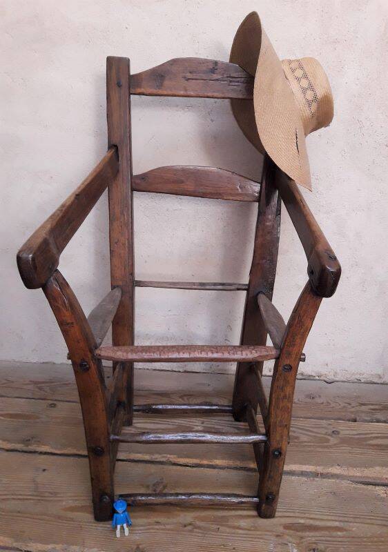 Old country folk art armchair