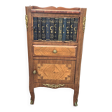 Fake book bedside table with doors