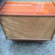 Vintage chest of drawers with 3 drawers in varnished teak