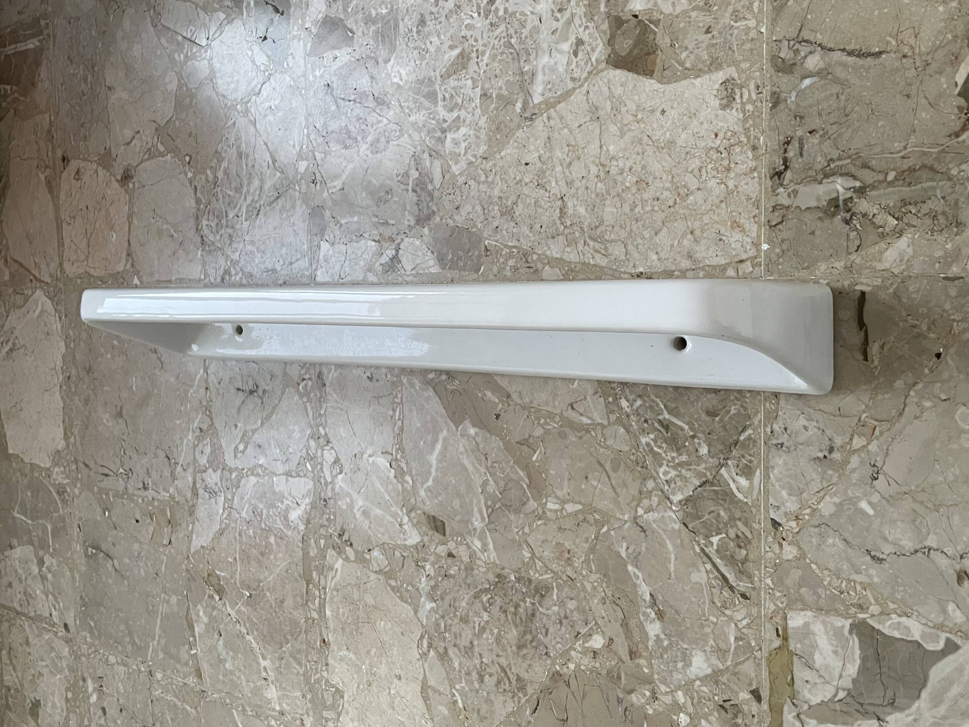 Old earthenware shelf