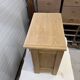 Solid oak bedside table