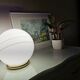 Lampe globe vintage en verre 1980