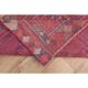 Tapis vintage turc Oushak fait à la main en laine et coton rose, années 1970