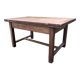 Table basse vintage modulable et extensible au système magique d’Albert Ducros en chêne.