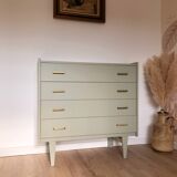 70s chest of drawers with 4 drawers